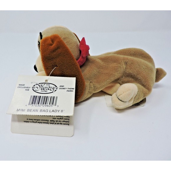 Disney Store 2001 Mini Bean Bag Plush Lady 8" With Tag Pink Bow Cute Collectible - Picture 4 of 7